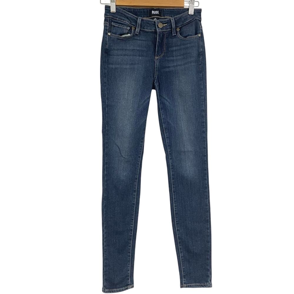 Paige Verdugo Ultra Skinny Low Rise Jeans Women’s 26 Dark Wash Blue Denim